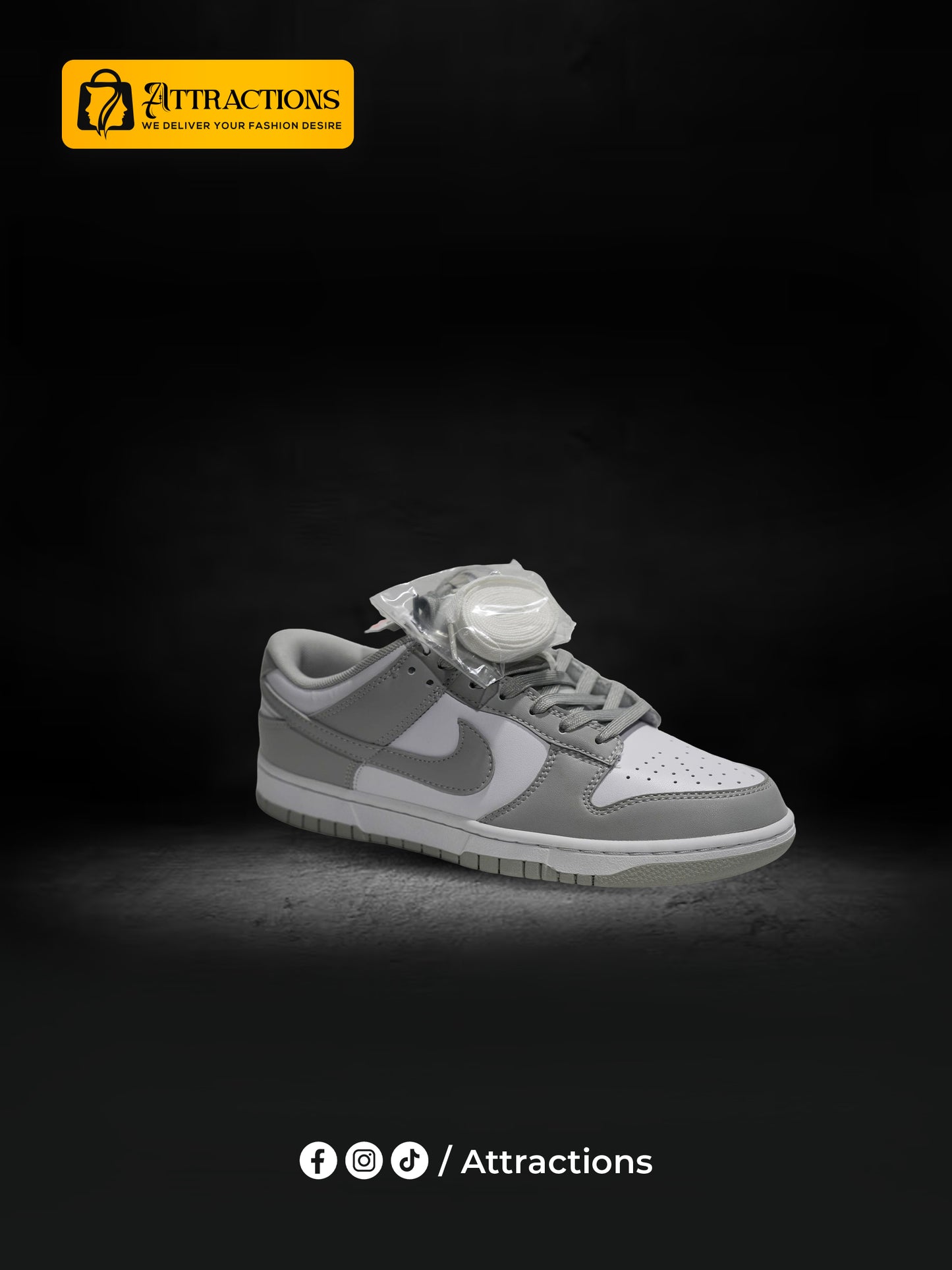 NIKE DUNK LOW  WHITE/GREY (MASTERS)