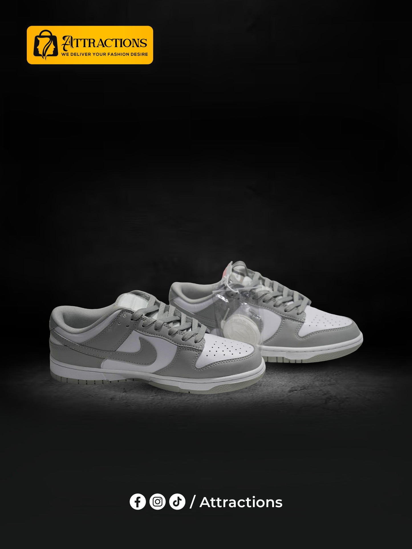 NIKE DUNK LOW  WHITE/GREY (MASTERS)